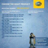 Widerstand Innenraumgebläse 12 V 6-polig HELLA für u.a. OPEL ASTRA