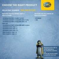 Widerstand Innenraumgebläse 12 V 4-polig HELLA für u.a. HYUNDAI GETZ