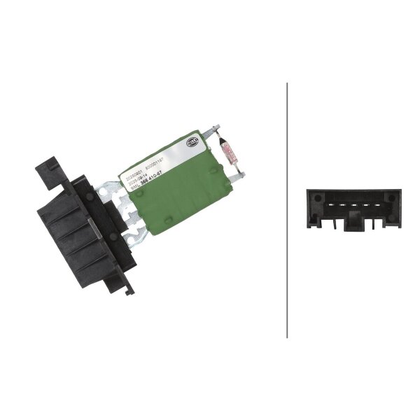 Widerstand Innenraumgebläse 12 V 5-polig HELLA für u.a. CITROËN JUMPY