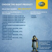 Resistor Interior Blower 12 V 5-pin HELLA for e.g. CITROËN JUMPY