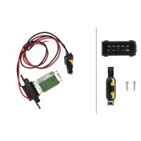 Resistor Interior Blower 12 V 7-pin HELLA for e.g....