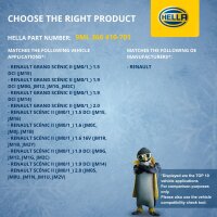 Widerstand Innenraumgebläse 12 V 7-polig HELLA für u.a. RENAULT SCÉNIC