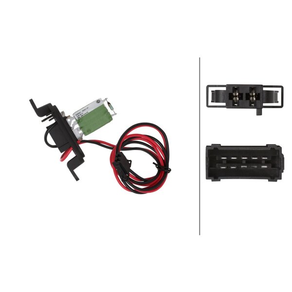 Widerstand Innenraumgebläse 12 V 7-polig HELLA für u.a. RENAULT KANGOO