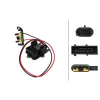 Resistor Interior Blower 12 V 15-pin HELLA for e.g. OPEL...