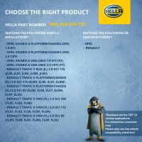 Widerstand Innenraumgebläse 12 V 15-polig HELLA für u.a. OPEL VIVARO