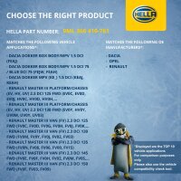 Widerstand Innenraumgebläse 12 V 7-polig HELLA für u.a. RENAULT MASTER