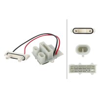 Resistor Interior Blower 12 V 14-pin HELLA for e.g....