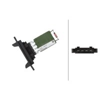 Resistor Interior Blower 12 V 4-pole HELLA for...
