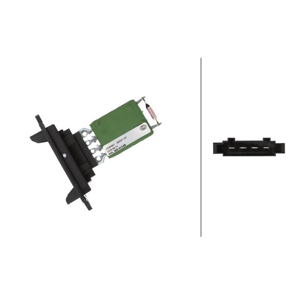 Widerstand Innenraumgebläse 12 V 4-polig HELLA für u.a. CITROËN C3