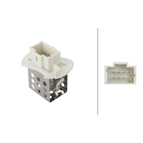 Widerstand Innenraumgebläse 12 V 8-polig HELLA für u.a. NISSAN INTERSTAR