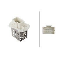 Resistor Interior Blower 12 V 8-pin HELLA for e.g. NISSAN...