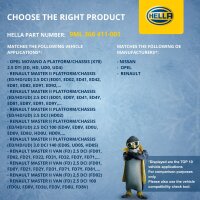 Widerstand Innenraumgebläse 12 V 8-polig HELLA für u.a. NISSAN INTERSTAR