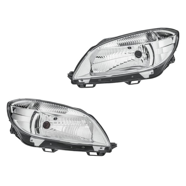 Hauptscheinwerfer-Set links rechts 12 V H4 HELLA für u.a. SKODA FABIA