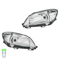 Hauptscheinwerfer-Set links rechts 12 V H4 HELLA für...