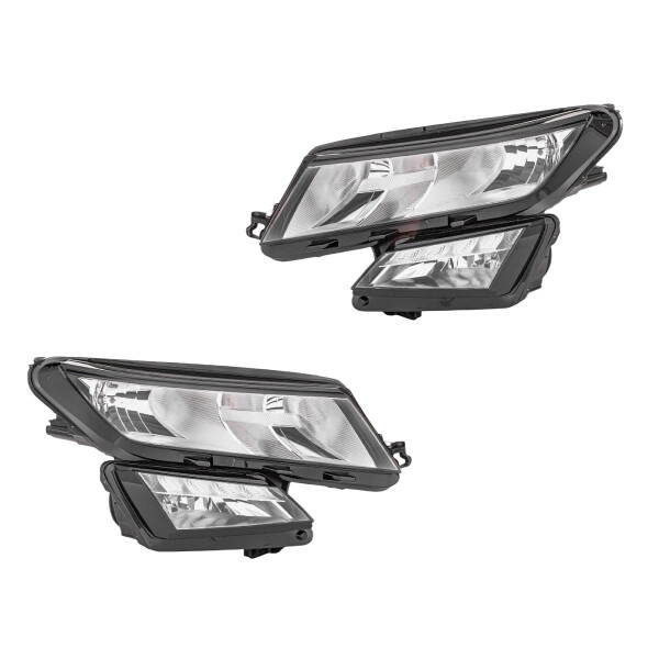 Hauptscheinwerfer-Set links rechts H8 H7/H7 W5W PWY24W HELLA für SKODA KODIAQ