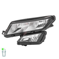 Hauptscheinwerfer-Set links rechts H8 H7/H7 W5W PWY24W HELLA für SKODA KODIAQ