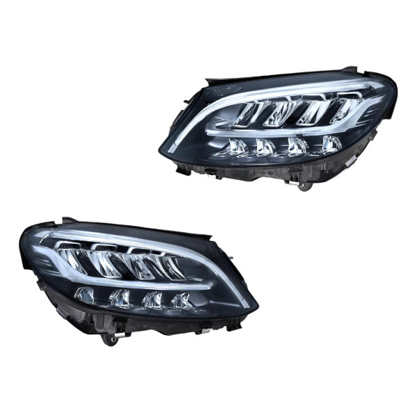 Hauptscheinwerfer-Set links rechts LED HELLA für u.a. MERCEDES-BENZ C-KLASSE