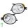 Front Fog Light Set left right 12 V H8 HELLA suitable for FORD S-MAX
