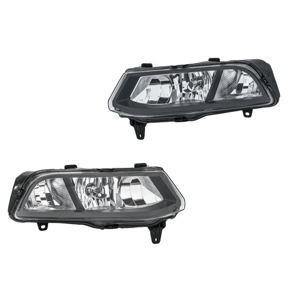 Front Fog Light Set left right 12 V H8 HELLA suitable for e.g. VW POLO