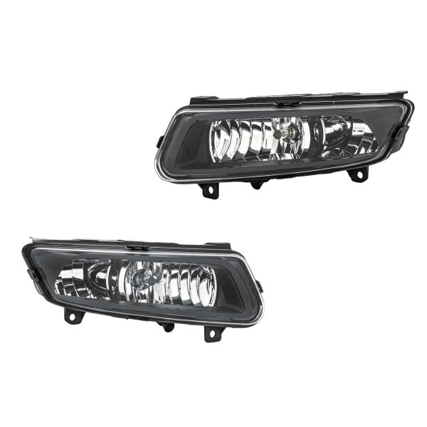 Front Fog Light Set left right 12 V H8 HELLA suitable for e.g. VW POLO