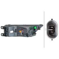 Front Fog Light Set left right 12 V H11 HELLA suitable for e.g. VW TIGUAN