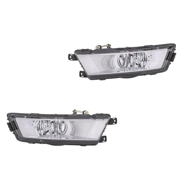Front Fog Light Set left right 12 V H8 HELLA suitable for SKODA RAPID