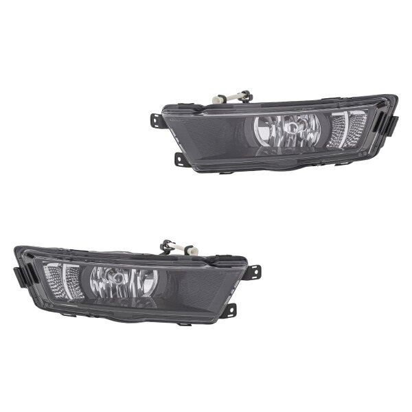 Front Fog Light Set left right 12 V H8 LED HELLA for e.g. SKODA RAPID