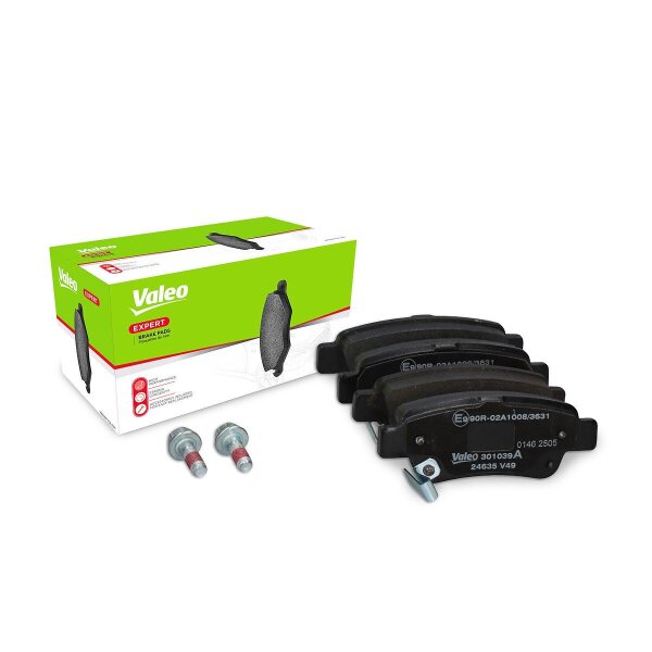 Brake pad set rear discs 16.3 mm VALEO suitable for e.g. HONDA CR-V