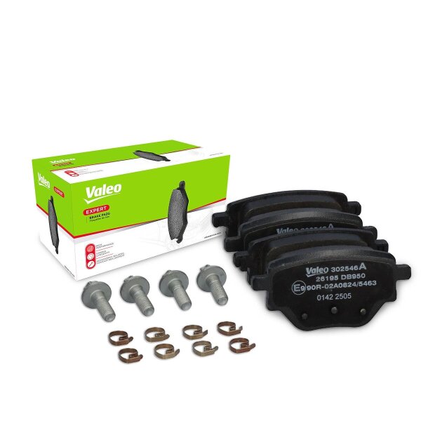 Bremsbelagsatz Scheiben hinten 17,1 mm VALEO für u.a. PEUGEOT 208