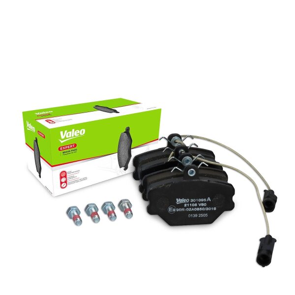 Brake pad set front discs 17 mm VALEO suitable for FIAT UNO and others