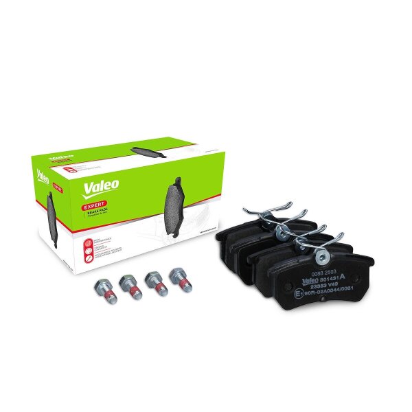 Brake pad set rear discs 14 mm VALEO for FORD FIESTA and others