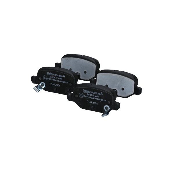 Bremsbelagsatz Scheiben hinten 14,3 mm VALEO für u.a. FIAT PANDA