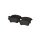 Brake pad set front discs 17.6 mm VALEO for e.g. RENAULT KANGOO
