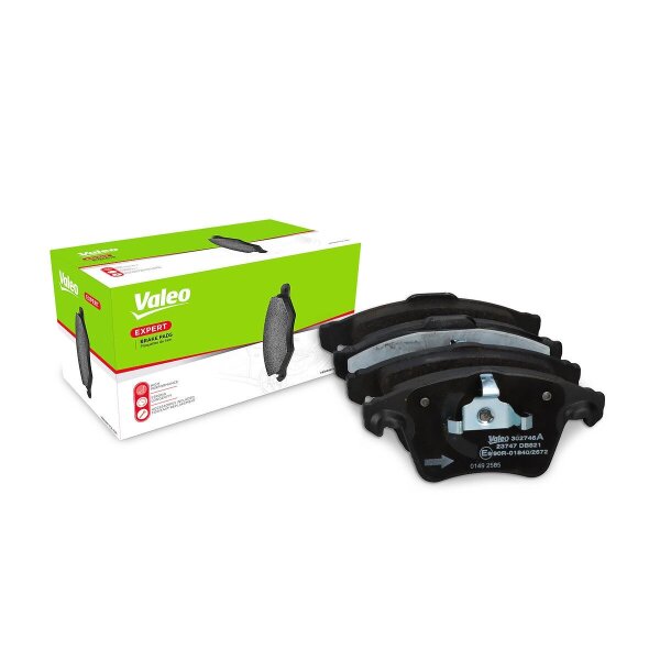 Brake pad set front discs 19.7 mm VALEO for e.g. VW TRANSPORTER
