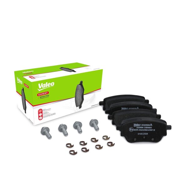 Brake pad set rear discs 17.2 mm VALEO suitable for e.g. MB A-CLASS