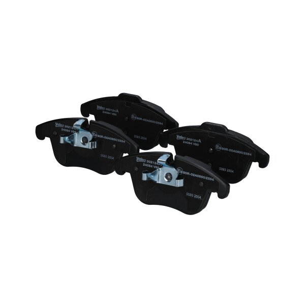 Brake pad set front discs 18 mm VALEO suitable for e.g. PEUGEOT 508