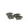 Brake pad set rear discs 16.9 mm VALEO suitable for e.g. OPEL CORSA