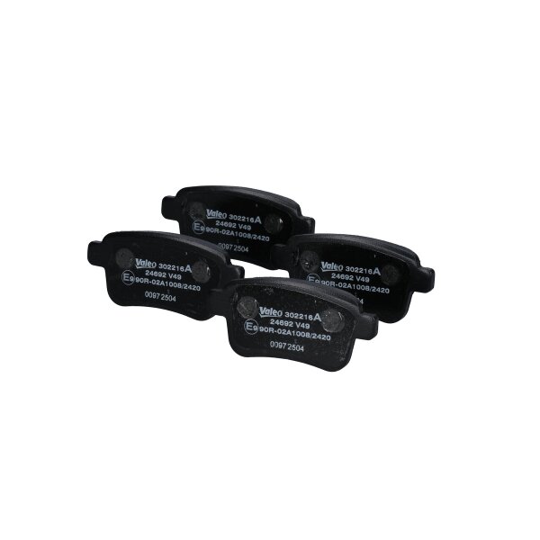 Brake pad set rear discs 16 mm VALEO for e.g. RENAULT KANGOO