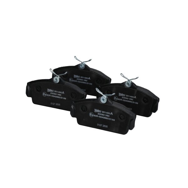 Brake pad set front discs 16.5 mm VALEO for e.g. NISSAN PRIMERA