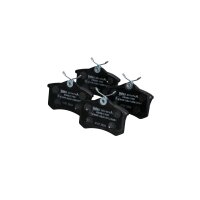 Brake pad set rear discs 16.1 mm VALEO for e.g. RENAULT CLIO