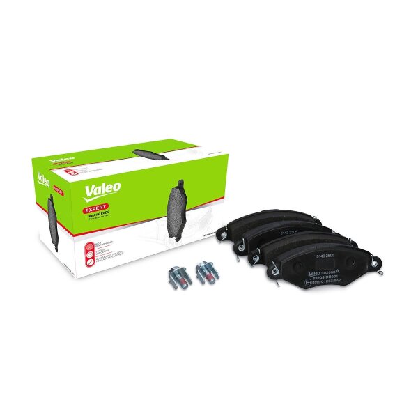 Brake pad set front discs 17.3 mm VALEO for PEUGEOT 306 and others