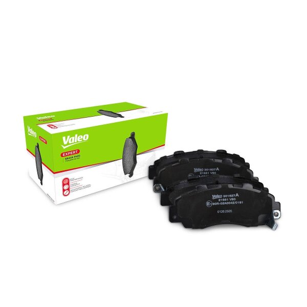 Brake pad set front discs 17.5 mm VALEO for e.g. HONDA ACCORD