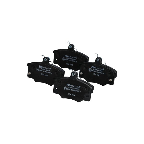 Brake pad set front discs 17.4 mm VALEO for FIAT TIPO and others