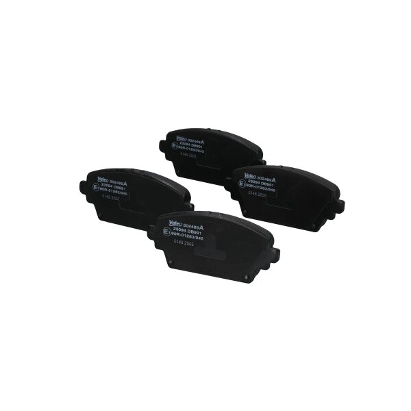 Brake pad set front discs 16.5 mm VALEO for e.g. NISSAN PRIMERA
