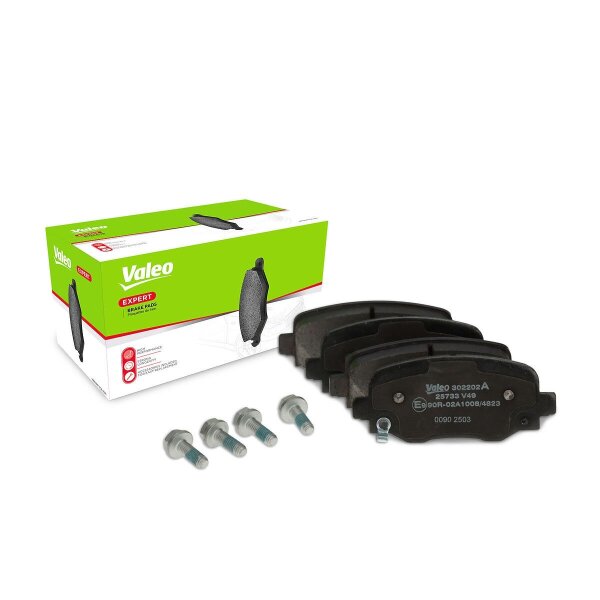 Brake pad set rear discs 17.2 mm VALEO for JEEP RENEGADE and others