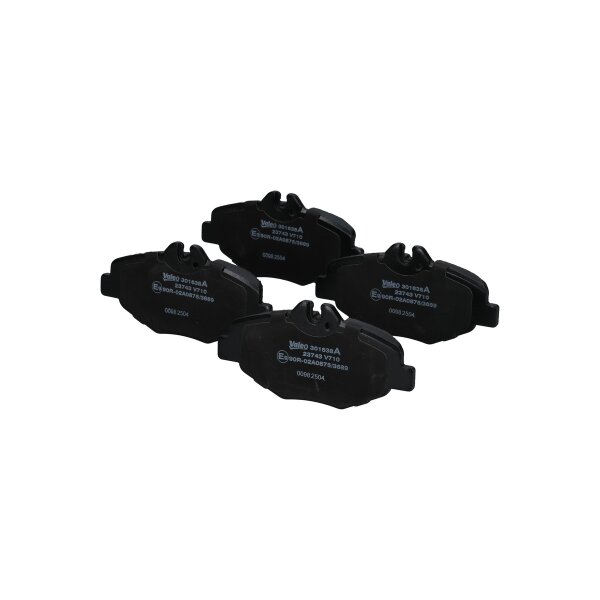 Brake pad set front discs 20 mm VALEO IAM-Expertise suitable for e.g. MB E-CLASS