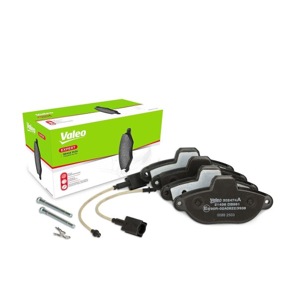 Brake pad set front discs 16.5 mm VALEO IAM-Expertise fits FORD KA