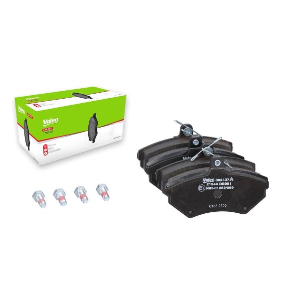 Brake pad set front discs 19.5 mm VALEO suitable for e.g. VW PASSAT