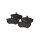 Brake pad set front discs 19.5 mm VALEO IAM-Expertise suitable for e.g. VW GOLF