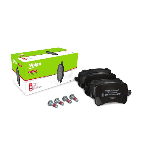 Brake pad set rear discs 16.7 mm VALEO IAM-Expertise suitable for e.g. VW PASSAT